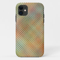 Intricate Gold Yellow Pink Red Green Pattern