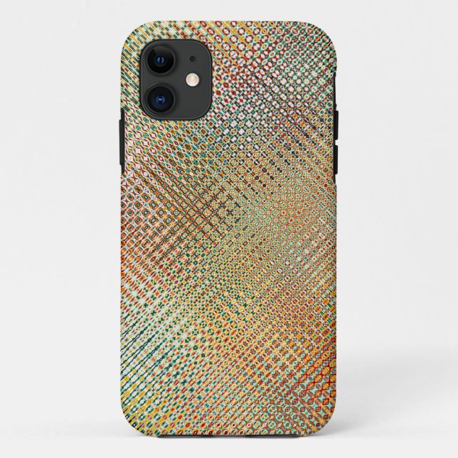Intricate Gold Yellow Pink Red Green Pattern Case-Mate iPhone Case (Back)
