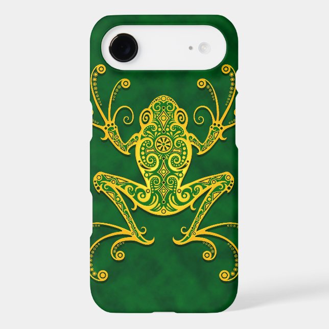 Intricate Golden Green Tree Frog Case-Mate iPhone Case (Back)