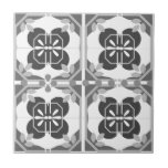 Intricate Grey Azulejos Style Neutral Tile<br><div class="desc">Inspired by Portuguese Azulejos,  these beautiful neutral grey tiles make stunning backsplashes for kitchens and bathrooms. These can also be framed for hanging on walls as accent decor.</div>