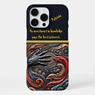Intricate Hand Reaching for a Mystical Orb Design iPhone 16 Pro Max Case