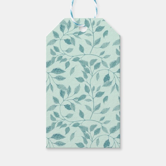 Intricate Ivy Botanical Pattern Gift Tags (Front)