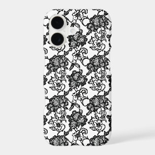 Intricate Lace Black Pattern