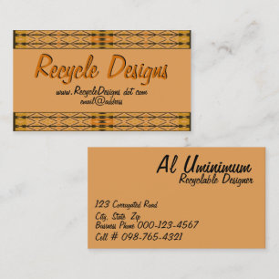 Intricate Lattice Pattern Border Artwork Template Business Card