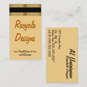 Intricate Lattice Pattern Border Artwork Template Business Card