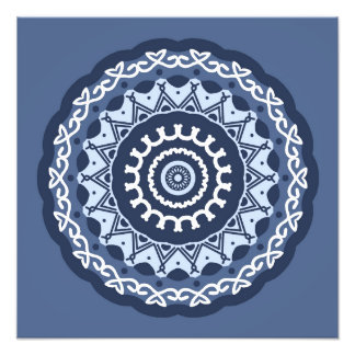 Intricate Mandala Design Photo Enlargement Print