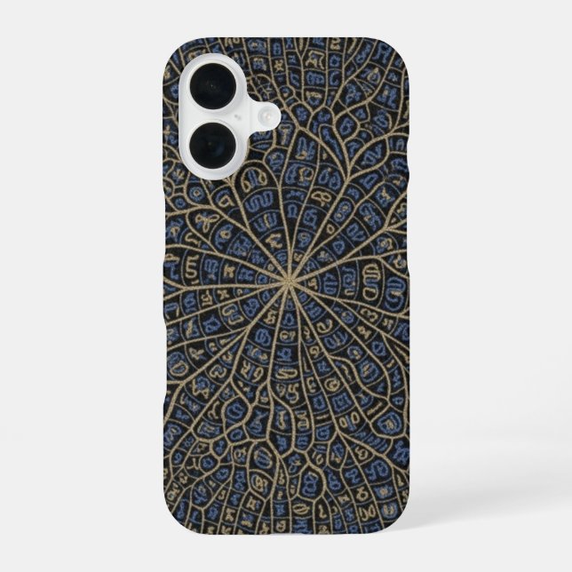 Intricate Mosaic Script Phone Case (Back)