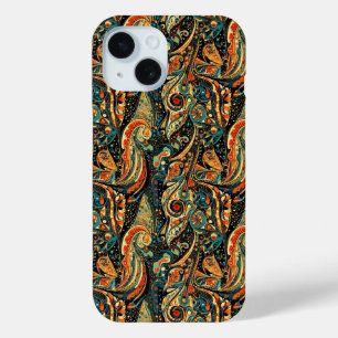 Intricate Ornamental Floral Pattern iPhone 15 Case