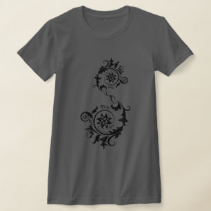 Intricate Ornate Mandala Flower Swirl Design T-Shirt