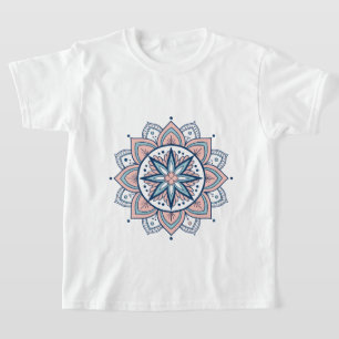 Intricate Pastel Floral Mandala T-Shirt