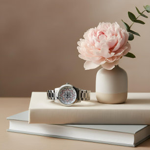 Intricate Pastel Floral Mandala Watch
