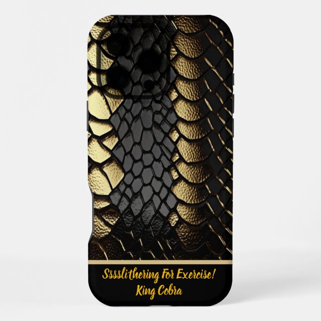 Intricate pattern of a snake's skin iPhone case (Back)