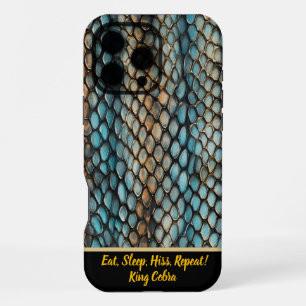 Intricate patterns of a venomous snake's skin iPhone 16 pro max case