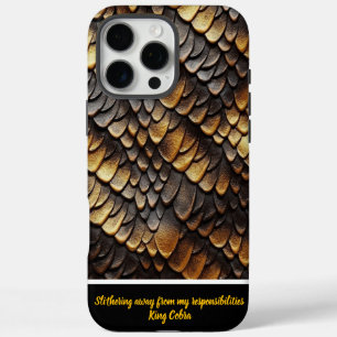 Intricate patterns of snakeskin in natural light iPhone 16 pro max case