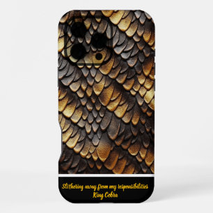 Intricate patterns of snakeskin in natural light iPhone 16 pro max case