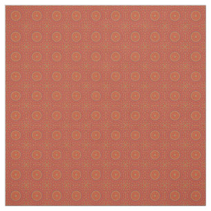 Intricate Red Pattern  With Accents of Lilac Fabric