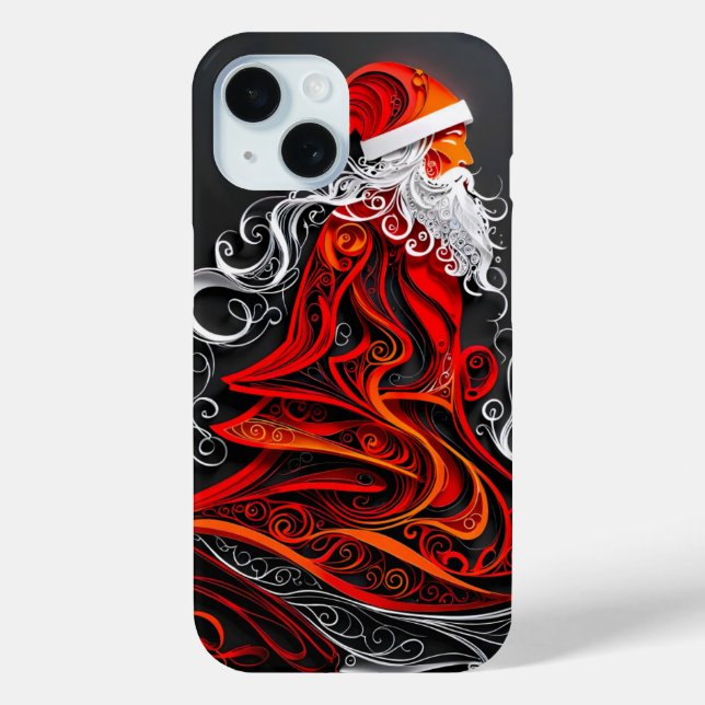 Intricate Santa Paper Cut Case-Mate iPhone Case (Back)