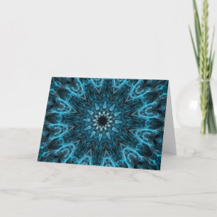 intricate snowflake holiday card