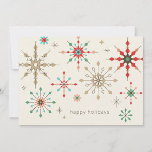 Intricate Snowflake Pattern Holiday Card