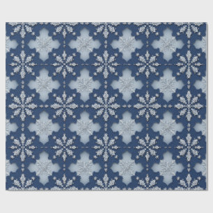 Intricate Snowflake Pattern Wrapping Paper