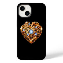 Intricate Steampunk Mechanical Heart iPhone Case