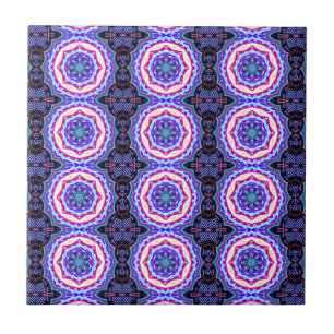 intricate tibetan mandala circles tile