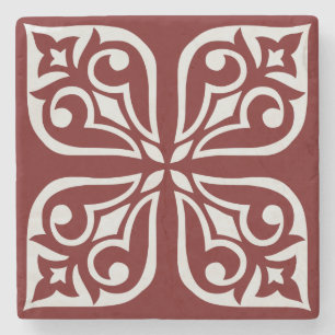 INTRICATE TILE PATTERN STONE COASTER