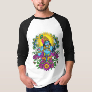 Intricate Traditional Lord Krishna Art T-Shirt