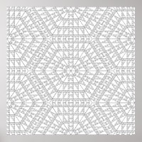 Intricate Triangle Mosaic Mandala Pattern Design