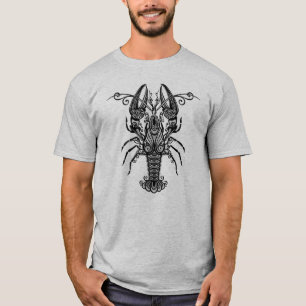Intricate Tribal Mandala Lobster Ornate T-Shirt