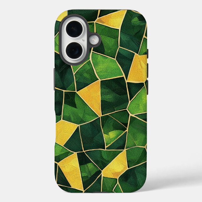 Intricate Turtle Shell Mosaic Phone Case (Back)
