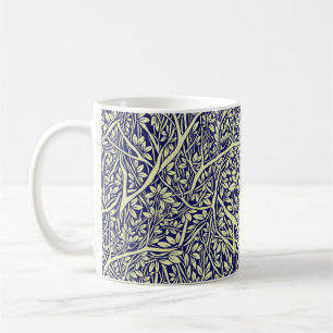 Intricately interwoven tree branches - vintage sea coffee mug