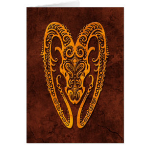 Intrictate Stone Aries Symbol