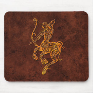 Intrictate Stone Sagittarius Symbol Mouse Mat