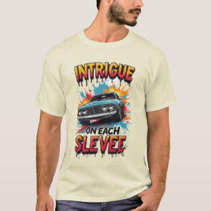 🏎️ Intrigue Each Sleeve Fiery Sports Car Speed T-Shirt