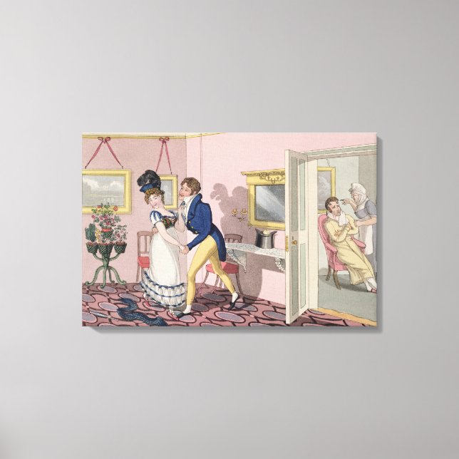 Intrigue, plate 10 from 'The Necessary Qualificati Canvas Print (Front)