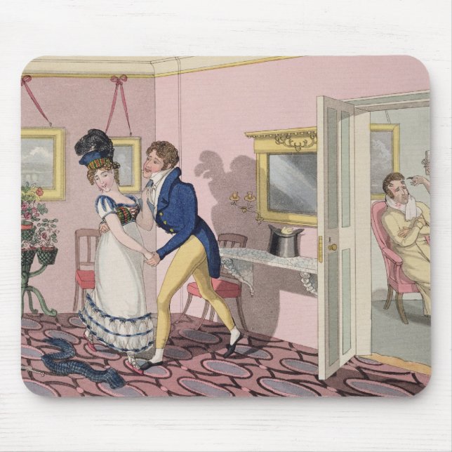 Intrigue, plate 10 from 'The Necessary Qualificati Mouse Mat (Front)