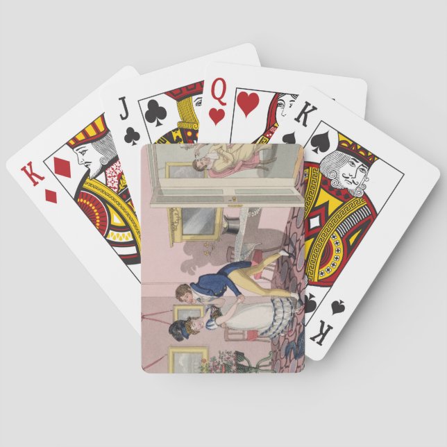 Intrigue, plate 10 from 'The Necessary Qualificati Playing Cards (Back)