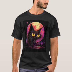 Intriguing Cat Silhouette Design Your Fashion Stat T-Shirt