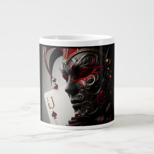 Intriguing Jack of Spades Mask Coffee Mug Harleq