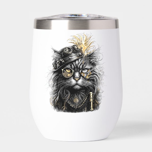 Intriguing Steampunk Cat  (Front)
