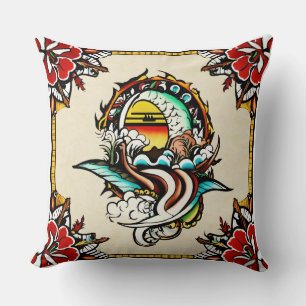 Introducing a tattod throw pillow. cushion