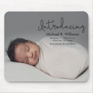 Introducing Baby Announcement Mouse Mat