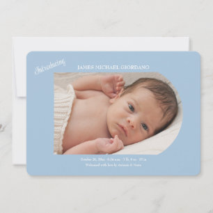 Introducing Baby Boy Photo Birth Announcement