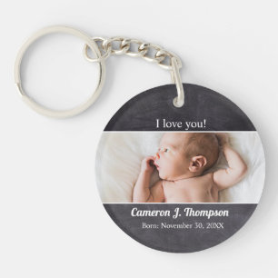 Introducing Baby Photo Giveaway Personalised Key Ring