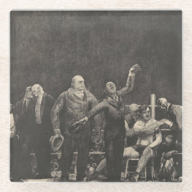 Introducing John L. Sullivan - George Bellows Glass Coaster (Front)