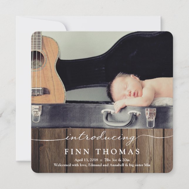 Introducing Newborn | Baby Announcement (Front)