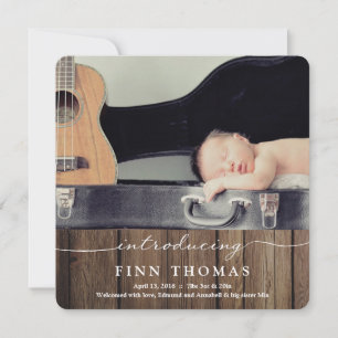 Introducing Newborn   Baby Announcement