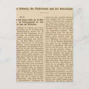 Introduction 1415 Tafel der Karte XII Postcard