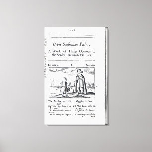 Introduction to 'Orbis Sensualium Pictus' Canvas Print